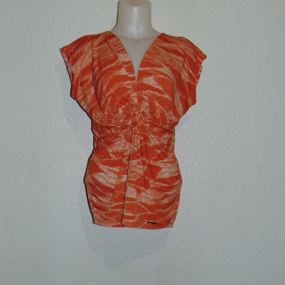 Michael Kors Orange Blouse (M)